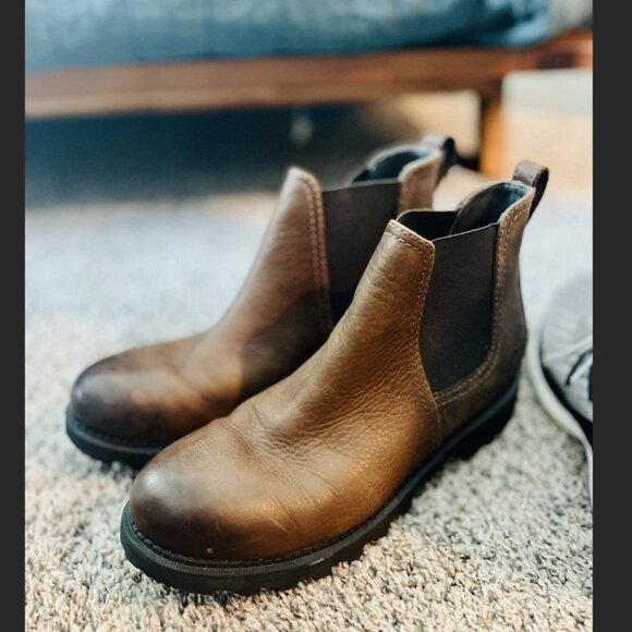 Sorel Other - Sorel Mad Brick Chelsea Waterproof Boot - Mens, Saddle, 12 US